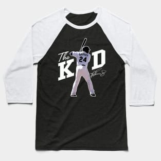 Ken Griffey Jr The Kid Basketball Legend Signature Vintage Retro 80s 90s Bootleg Rap Style Baseball T-Shirt